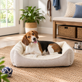Cream Luxe Cuddler Pet Bed