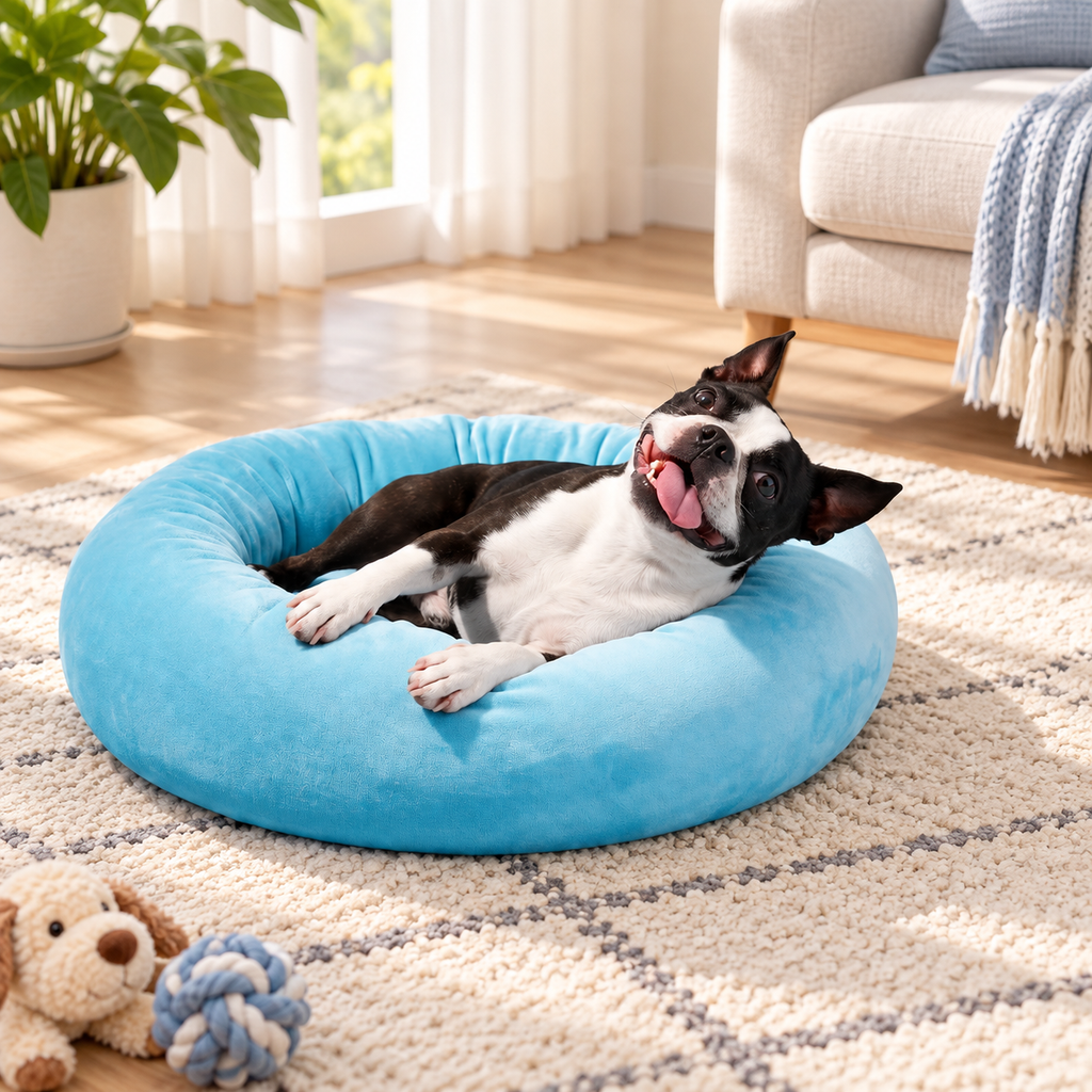 CloudSoft Round Cuddler Pet Bed