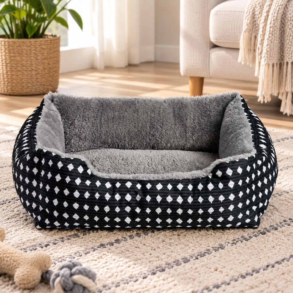 Diamond Cozy Cuddler Pet Bed